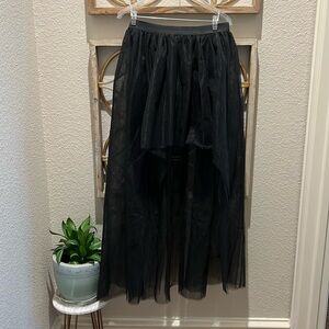 High low tulle skirt